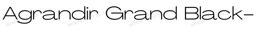 Agrandir Grand Black字体转换